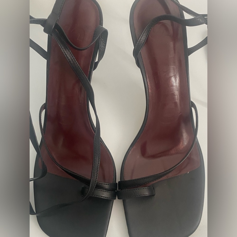 STAUD Nicola Leather High Heel Sandal Size 8.5 - Picture 3 of 9